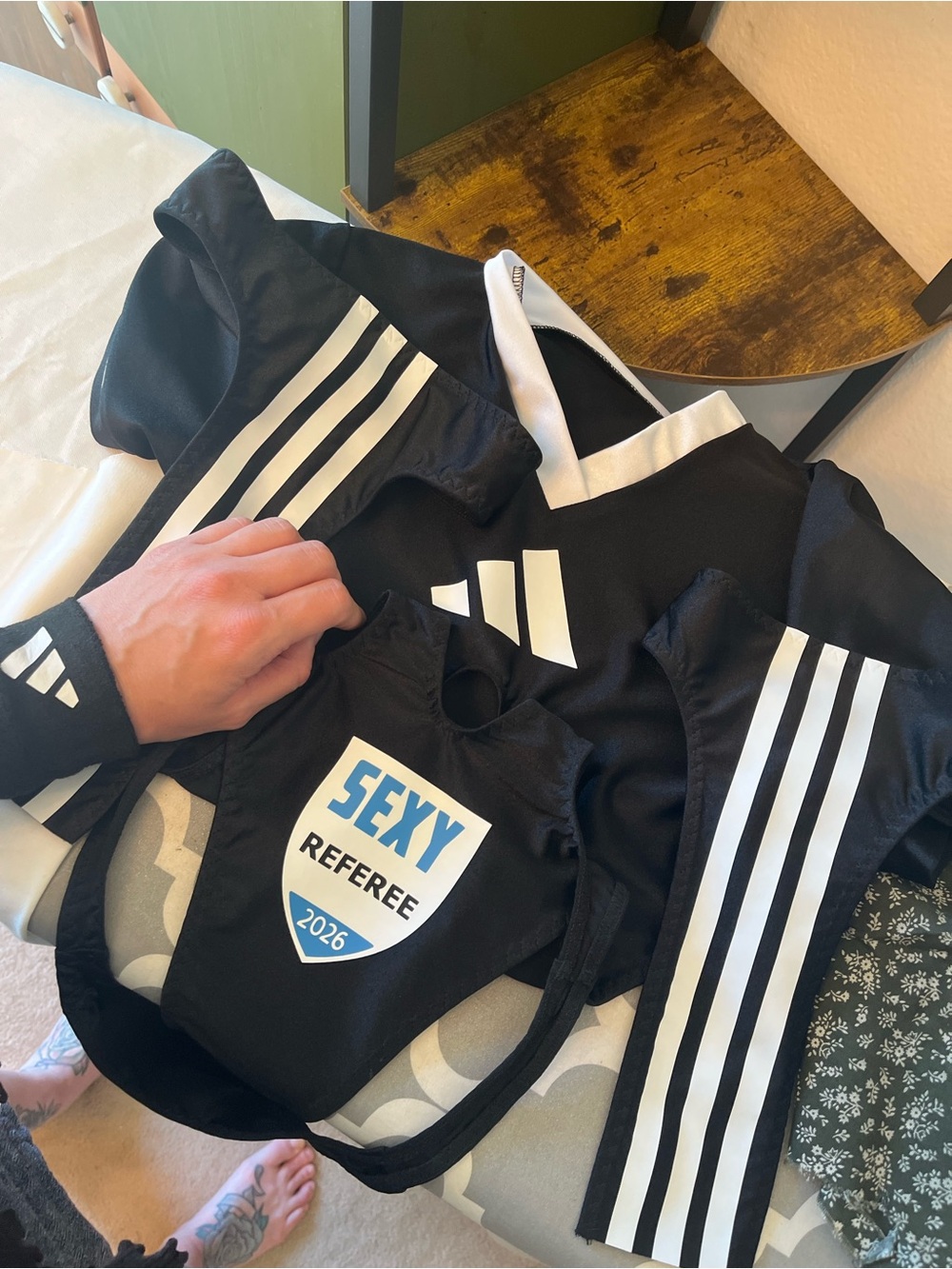 FIFA inspired soccer referee outfit